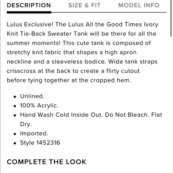 Lulus Knit Tie Back Sweater Top - Picture 5 of 9